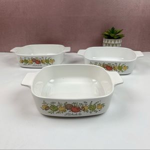 Corning Ware L’echalote Quart Casserole Dishes